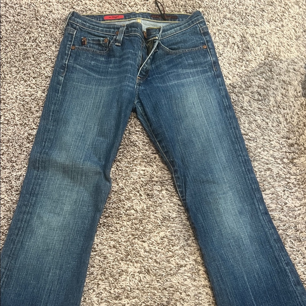Ag Adriano Goldschmied Blue Boot Cut Jeans